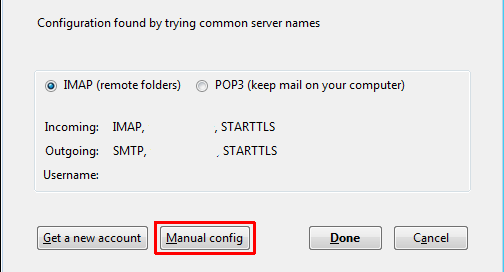 Manual config